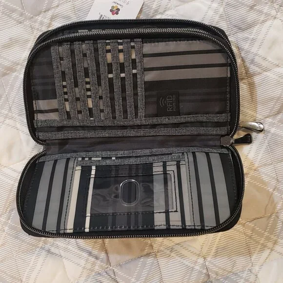 Lug Tram Zip RFID Wallet Gray NWT and original bag - Picture 4 of 6